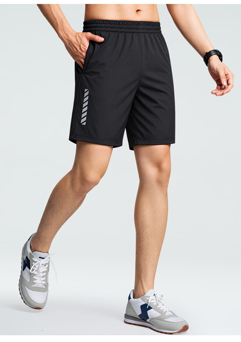 BURUITE Men's Sports Shorts Running Fitness Quick-Dry Casual Five-Point Summer Training Ice Silk Lightweight Woven Beach Basketball Pants 10
