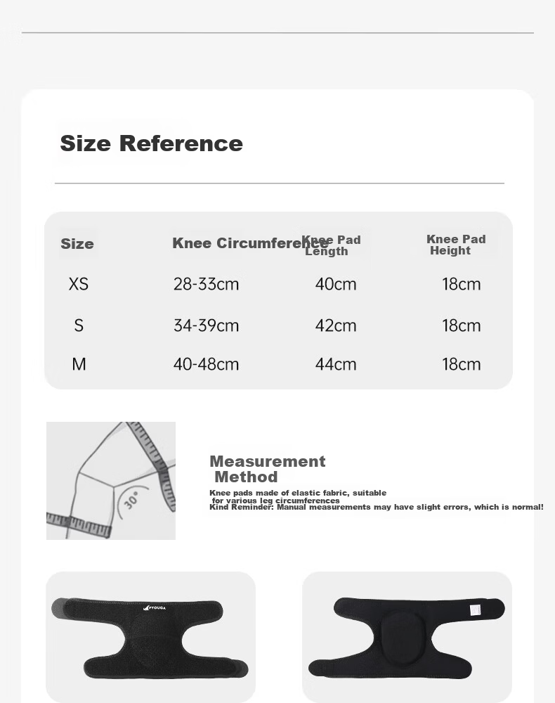 FYOUGA Women's Dance Knee Pads Black M Anti-Fall Protective Knee Sleeves for Dancing and Sports 24