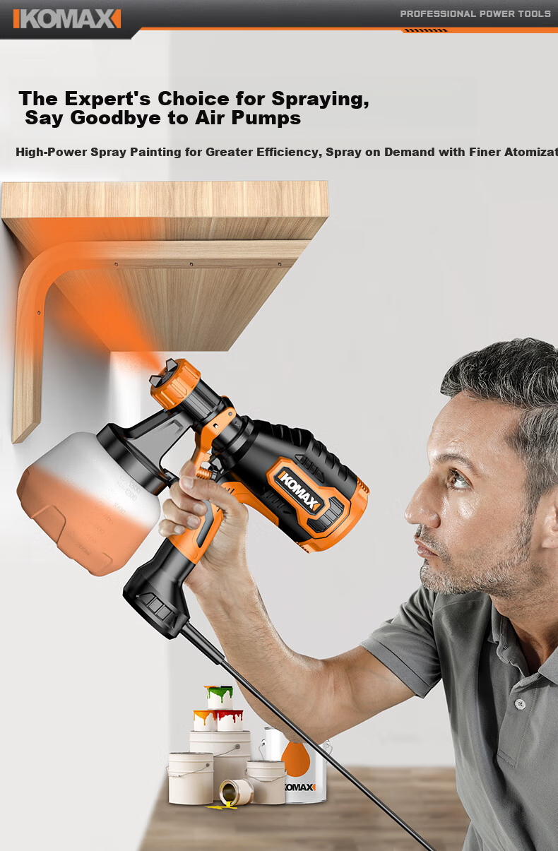 KEMAISI Electric Paint Sprayer Household Paint Spray Gun Latex Paint Spraying Machine High Atomization Spray Machine 9