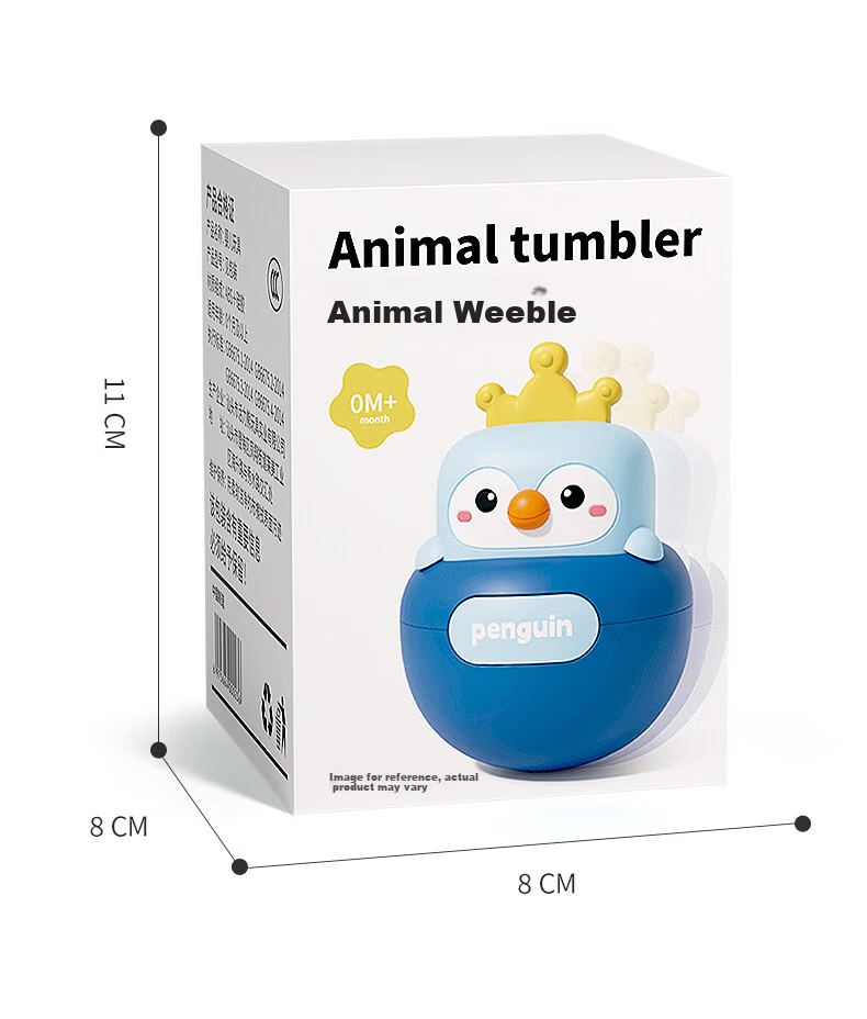 Wild Knight Roly-Poly Toy 2-in-1 Head Lifting Training Soothing Toy for Babies 3-12 Months 8