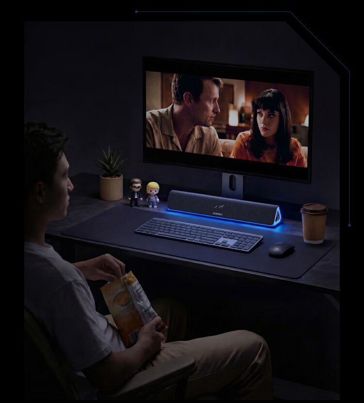 Xiaodu Computer Speaker Desktop Bluetooth Speaker Home Desktop Laptop Gaming Speaker Long Bar Bluetooth E-sports Speaker 11