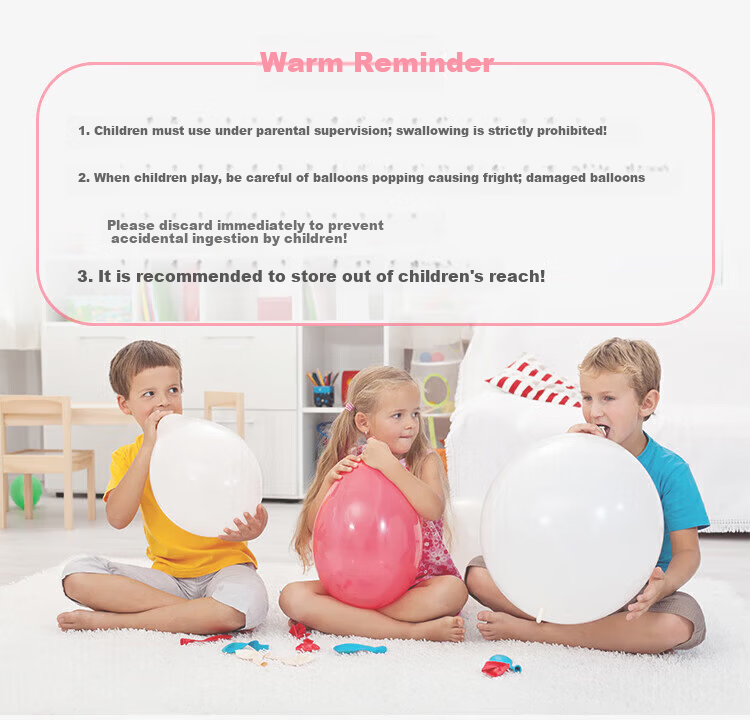 Guangduola Lung Capacity Training Balloon Children's Pulmonary Function Trainer Diaphragmatic Breathing Device Safe Thickened Mouthpiece Balloon 7