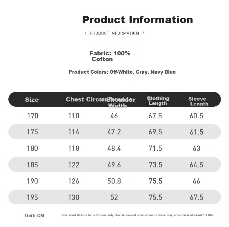 FIRS 100% Cotton Men's Spring Autumn Lapel Jacket Business Casual Dad Shirt Outerwear 4
