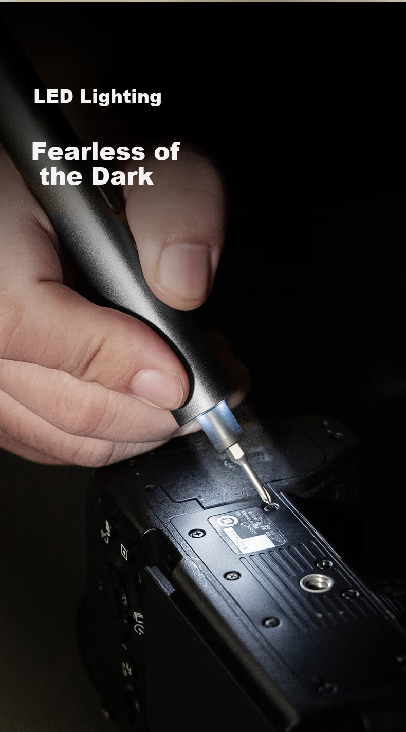 Deli Household Electric Screwdriver Set with 25 Precision Screwdriver Bits and Marker Pen Design 5