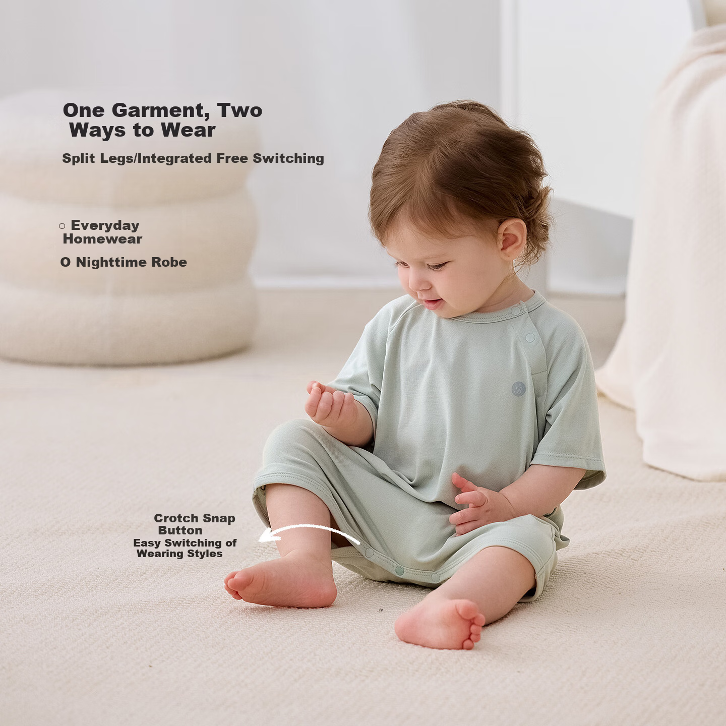 Babylove Baby Romper Summer Breathable Modal Lightweight Sleepwear Elastic Jumpsuit Simple Butterfly Suit