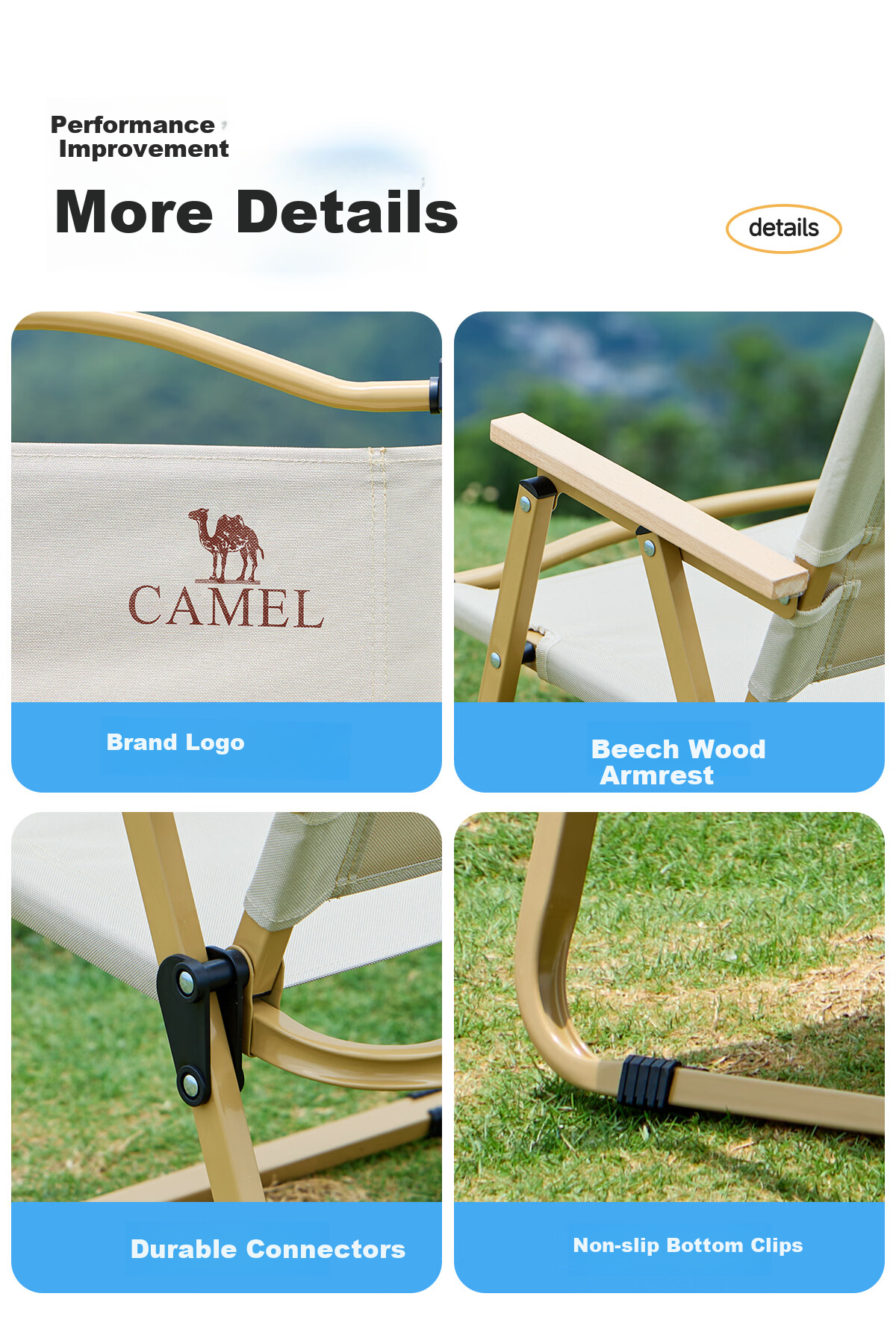 CAMEL Outdoor Kermit Chair Camping Chair Fishing Chair Camping Gear Picnic Folding Chair Folding Stool 20