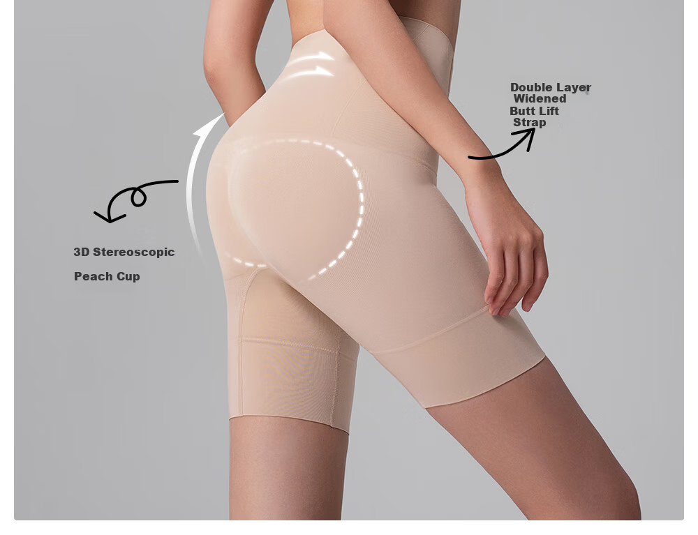 Guniangjia Women's Shaping Pants Tummy Control Hip Lift Lycra High Waist Body Shaping Waist Slimming Beautifying Pants 15