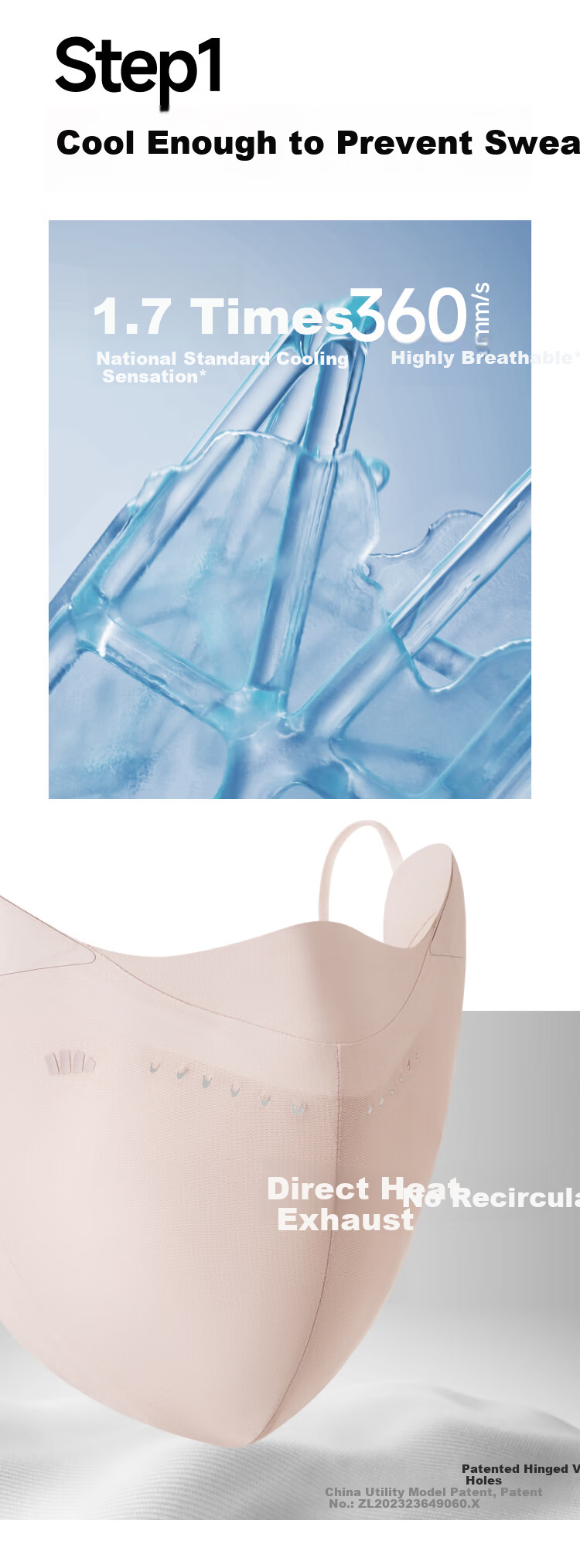 Beneunder Purifying Sunscreen Mask Oil-Control Breathable UV Protection Face Mask 13