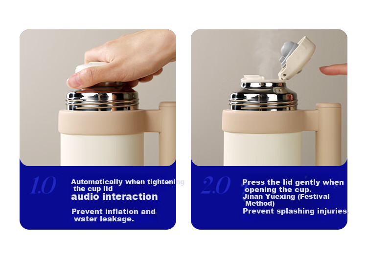 Little White Bear Portable Thermostatic Kettle Baby Insulated Children's Water Cup Milk Preparation Electric Heating Cup Boilable 5082B 27