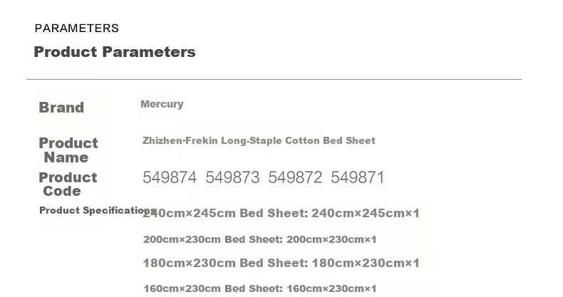 Mercury Home Textiles 140-Thread Count Pure Cotton Single Bed Sheet, A-Class Sateen, Suitable for Naked Sleep, Extra Large Double 1.8x2m 17