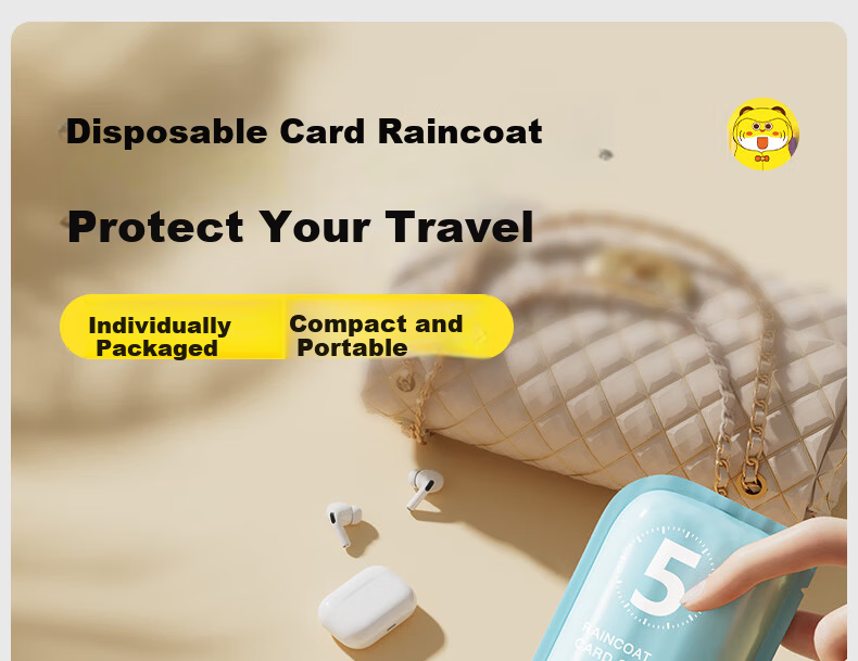 BWNK Disposable Thickened Adult Card Long Full-Body Raincoat 14-Pack 1