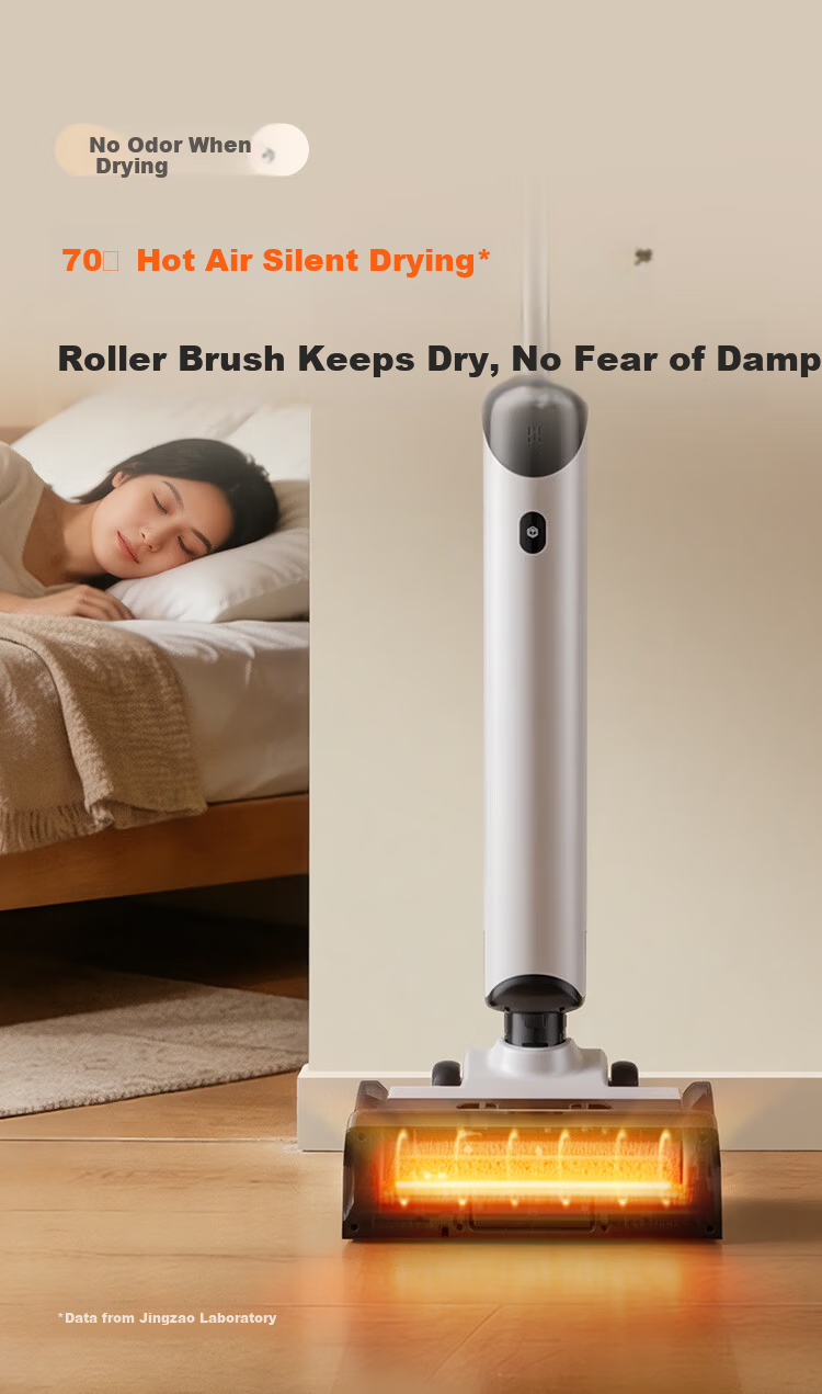 JD Jingzao Little Orca Plus Floor Washer 21KPa Suction 100℃ Hot Water Cleaning Wireless 3-in-1 Home Mop Vacuum Self-Cleaning Floor Cleaner Mother's Day Gift for Mom 20