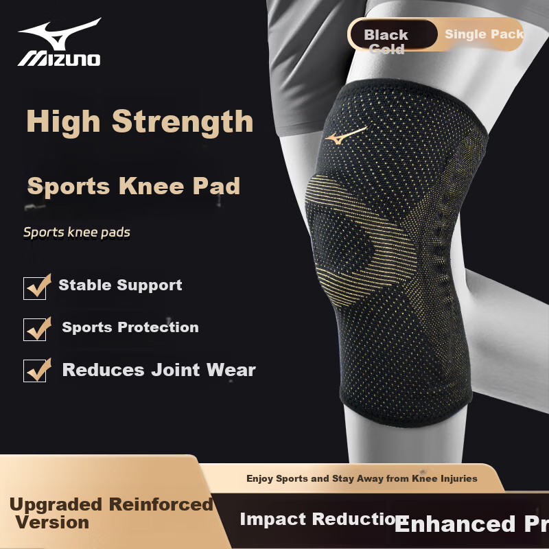 MIZUNO Sports Knee Brace Meniscus Injury Protection Badminton Basketball Knee Joint Support Unisex Knee Guard
