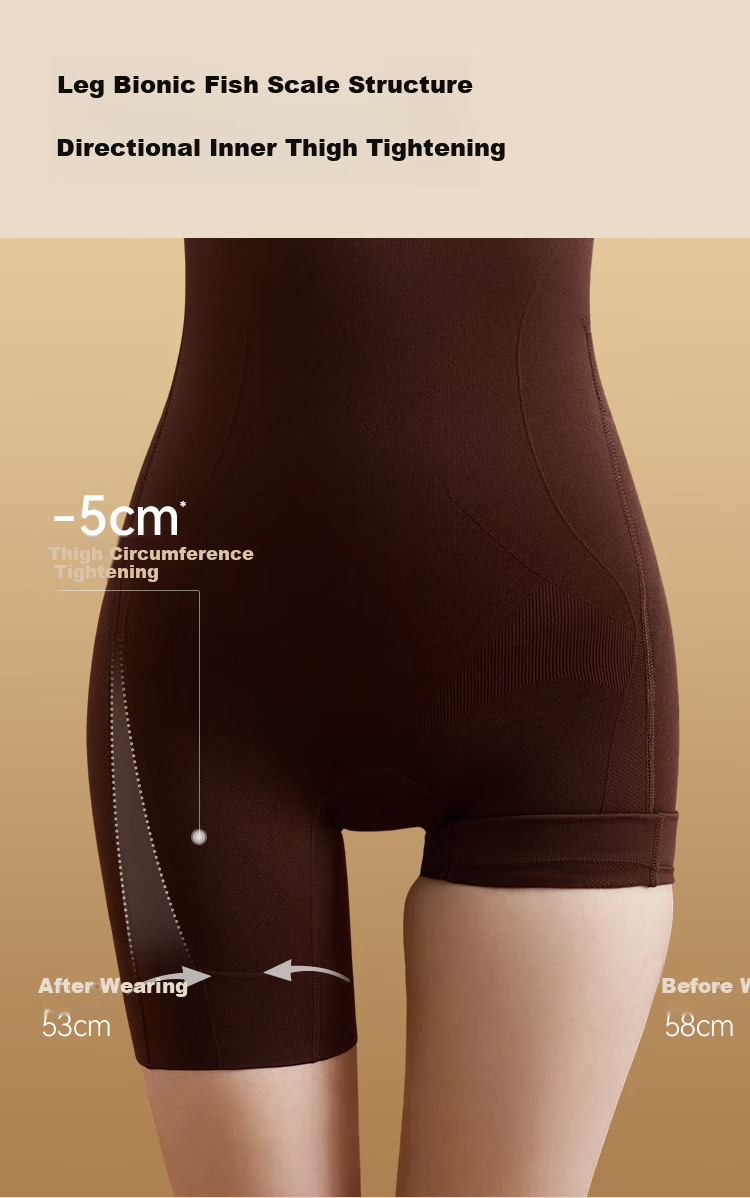 Wu Qingyi [Sun Yi Same Style] Essential Oil Body Sculpting Suit Strong Abdomen Shaping Hip Lifting Shapewear Bodysuit Meteorite Black L 15