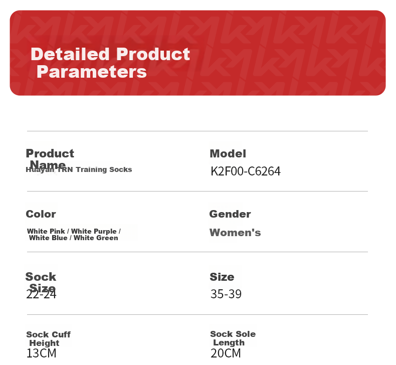 KAWASAKI Women's Featherweight Breathable Sweat-Absorbing Sports Mid Socks, Floral Series C6264 20