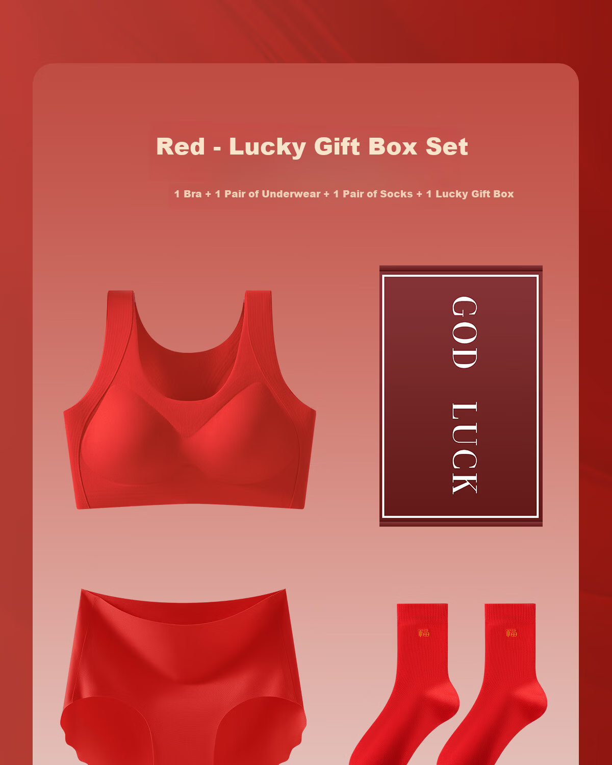 GRACEWELL Girls' Red Lunar New Year Underwear Set 2026 Year of the Horse Clothes Children's Adolescent Bra Vest Age 12 29
