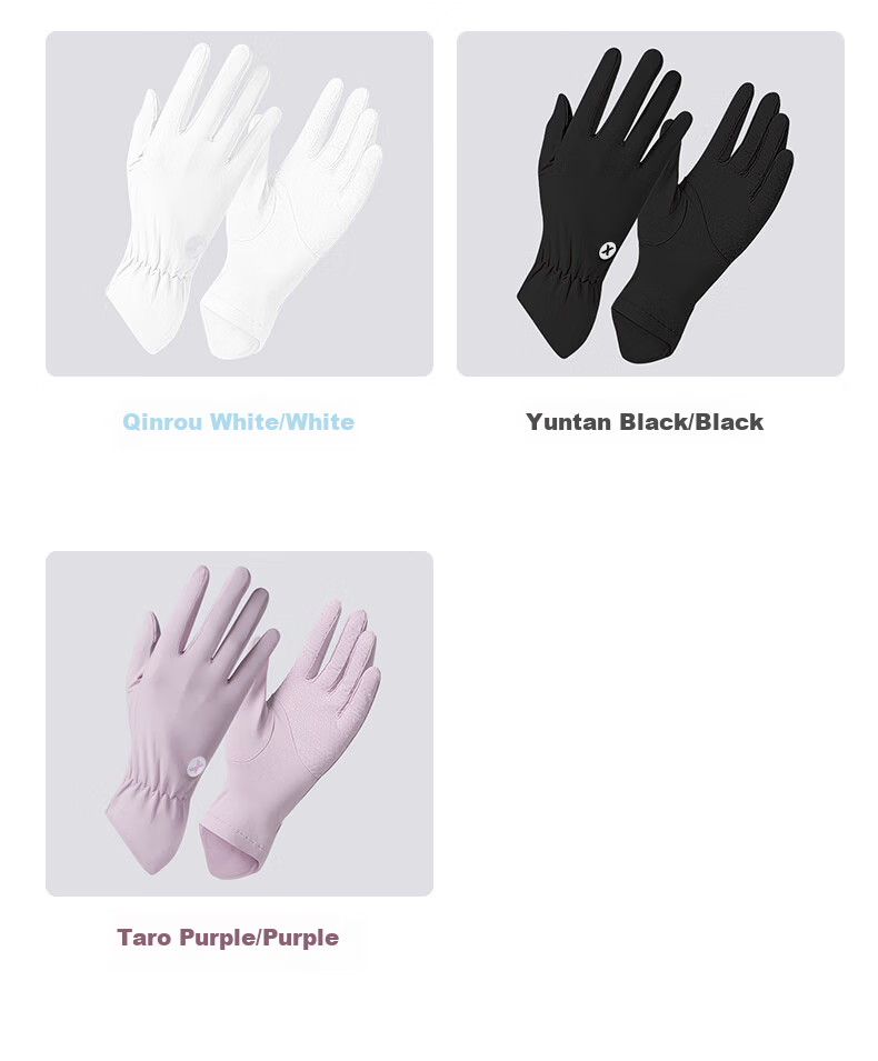 RED DRAGONFLY Women's Summer UV Protection Fingerless Touchscreen Driving Sunshade Anti-Slip Thin Ice Silk Gloves 5