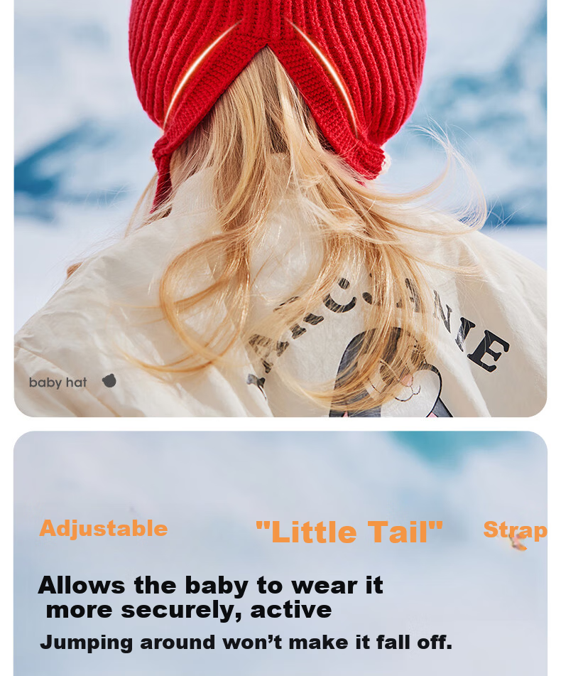 Betis Baby Hat Autumn Winter 2025 New Infant Girls Wool Knit Ear Protection Hat 13
