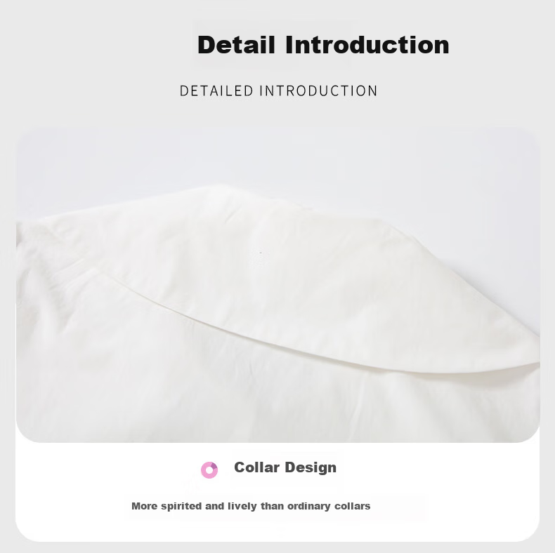 Romon Kids French Style Ruffle Collar Shirt Girls Spring Autumn New White Versatile Shirt White 110 13