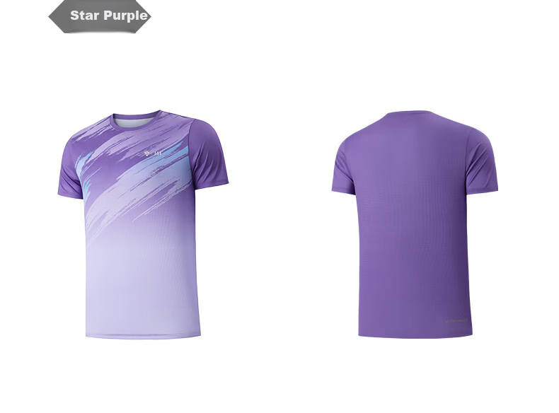 361° Men's T-Shirt Spring Summer Winning Badminton Quick-Dry Loose Printed Short Sleeve Top 652627102-1 25