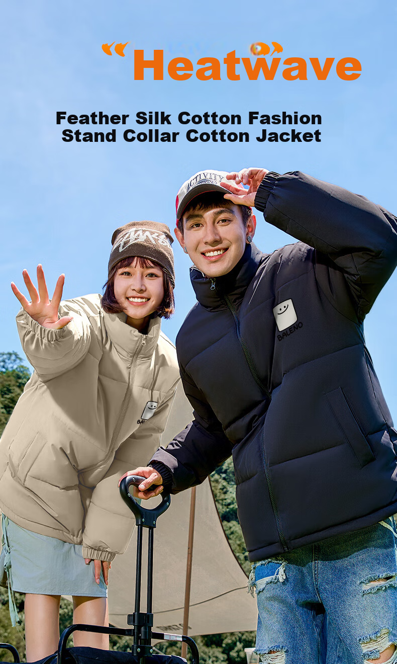 Baleno Men's Winter Cotton Padded Jacket, Fleece Lined, Warm, Loose Fit, Casual Puffer Coat, American Style Trendy Cotton Coat for Men 3