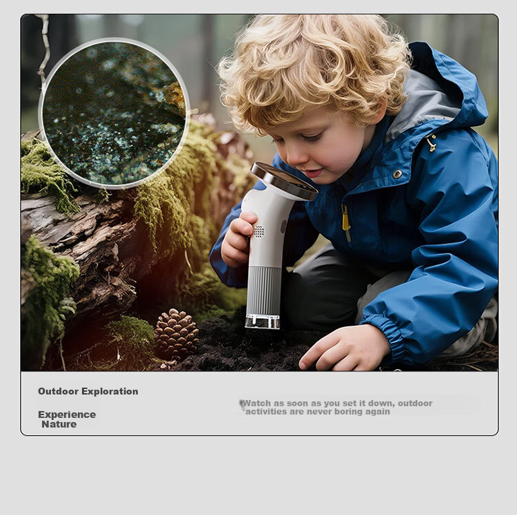 Science Can Screen Microscope Portable Professional Electronic Toy for Middle School Students Boys and Girls Children's Day Gift 6