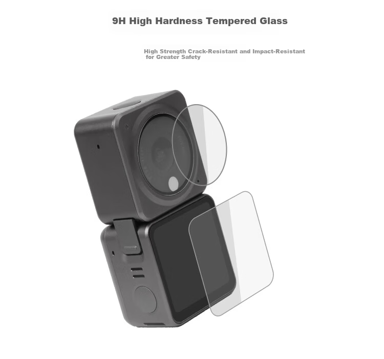 KYOTSU DJI OSMO ACTION 4/3 Universal Action Camera High-Definition Protective Film, Tempered Glass Film, Lens Protector + Front Screen Protector + Rear Screen Protector 3