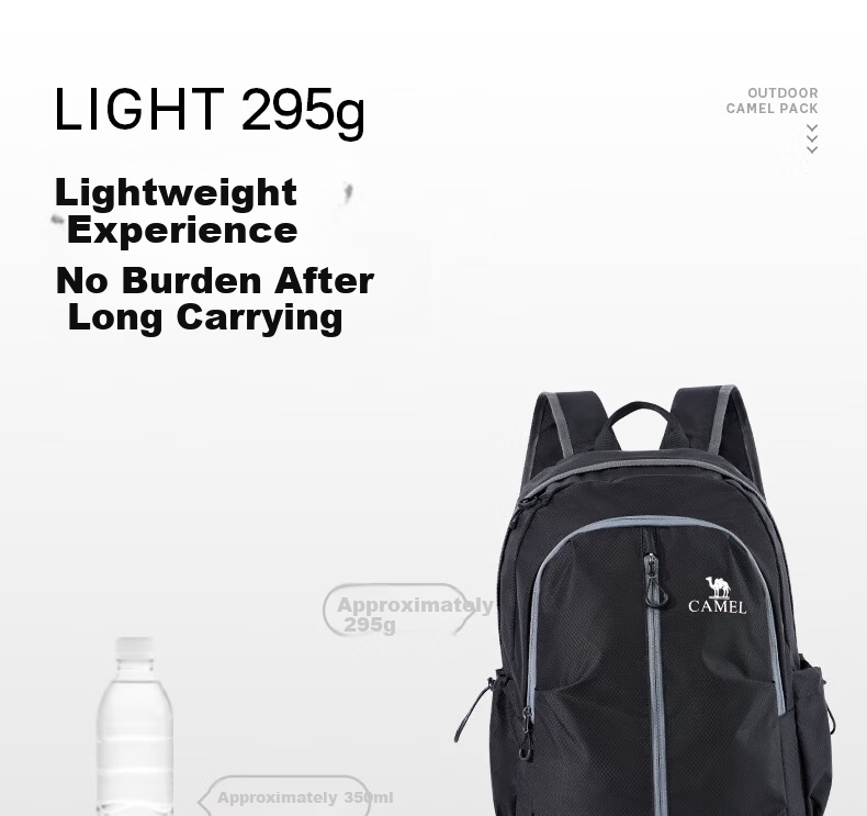 CAMEL Lightweight Travel Hiking Mountaineering Backpack Foldable Large Capacity Lightweight Sports Backpack 574C634622 2