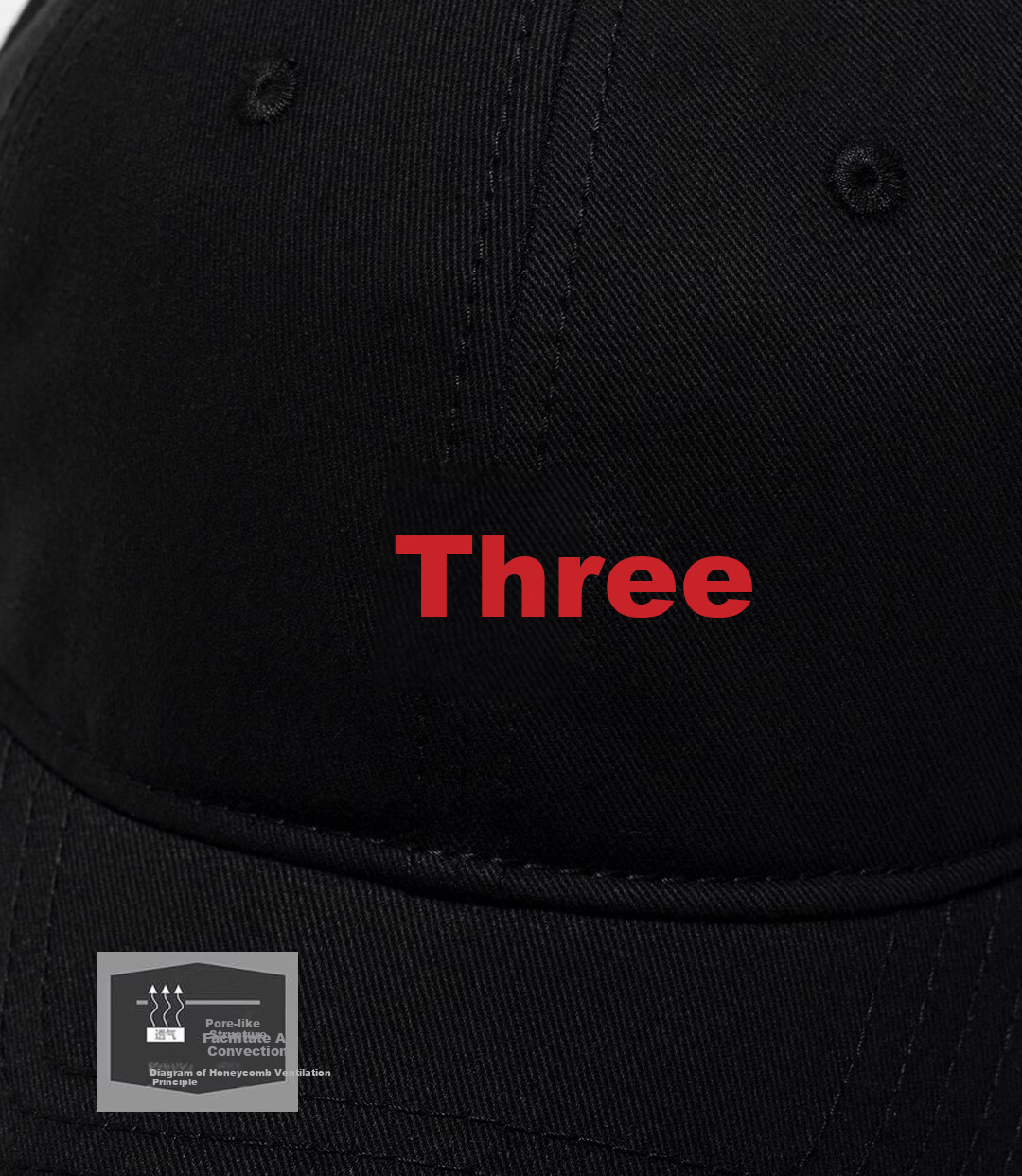Miiow Men's Cotton Baseball Cap Large Size Big Head Circumference Unisex Duckbill Hat Trendy Sunshade Black-Red Three Stripes 5