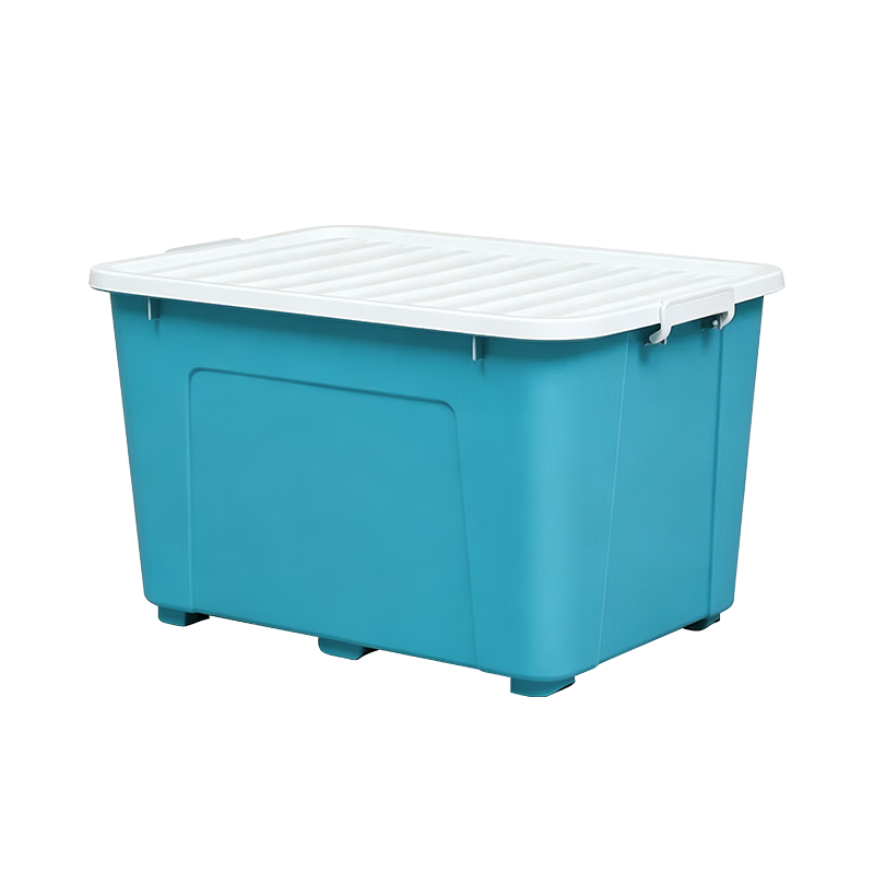 JD Jingzao Large Clothes Storage Box 170L Plastic Toy Organizer Car Trunk Storage Bin Blue