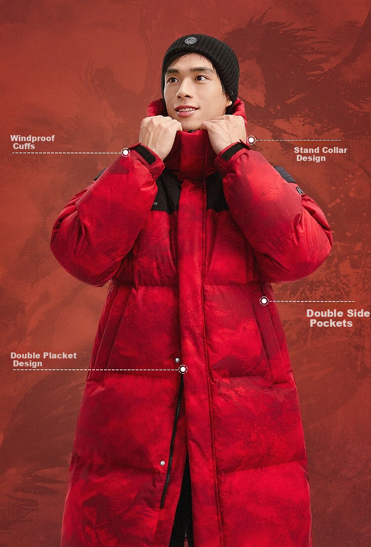Bosideng Off-Season Winter Down Jacket Unisex Sports Mid-Length Student Puffer Coat Warm Outerwear 4