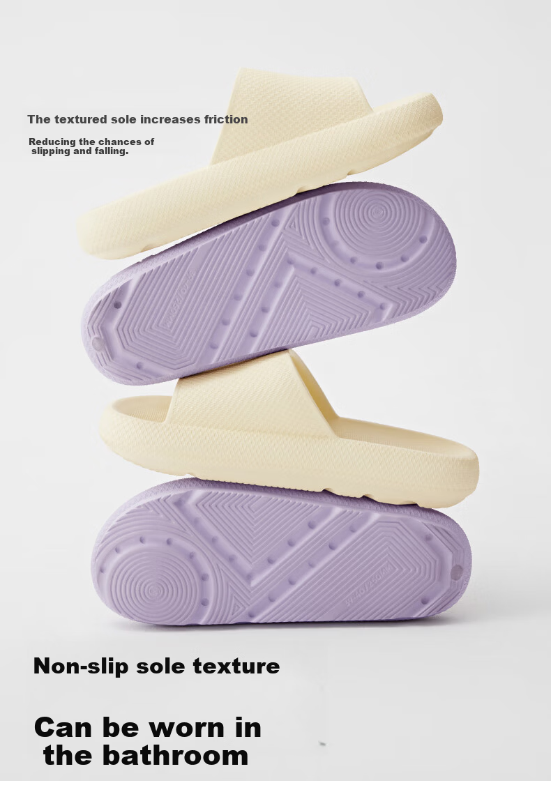 Jiao Nei 301H Unisex Bathroom Slippers Non-Slip Soft Comfort Couple Home Antibacterial Odor-Resistant Outdoor Wearable Sandals 9