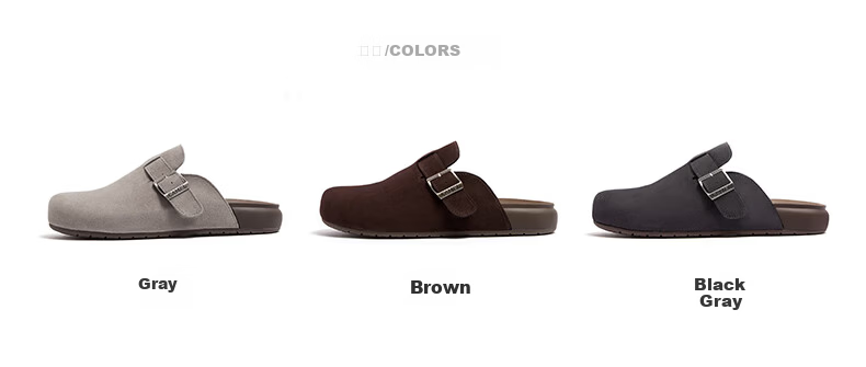 CAMEL Men's Comfortable Suede Lightweight Slip-On Casual Shoes L16S700001 Brown Size 41 15