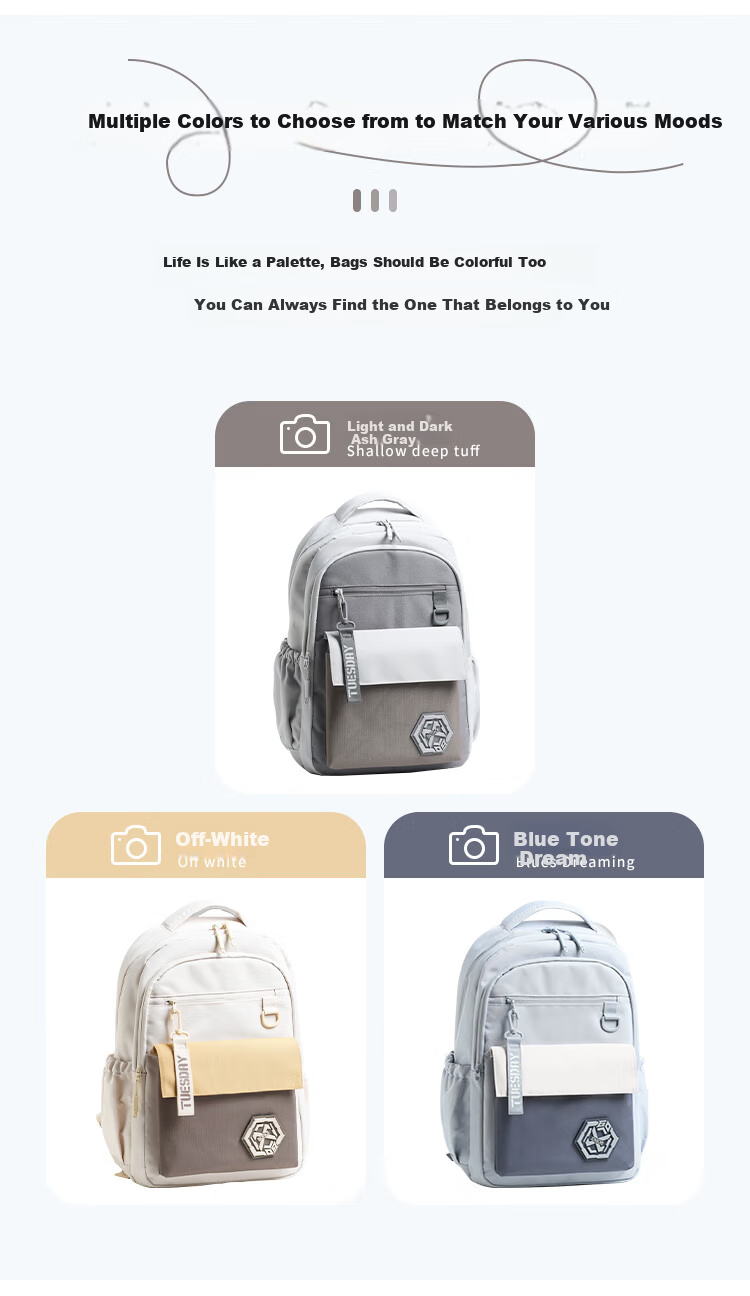 COW Backpack for Men And Women, Suitable for Middle School, High School And College Students, Large Capacity Lightweight Travel Commuter Bag in Blue Dreamy Style 2