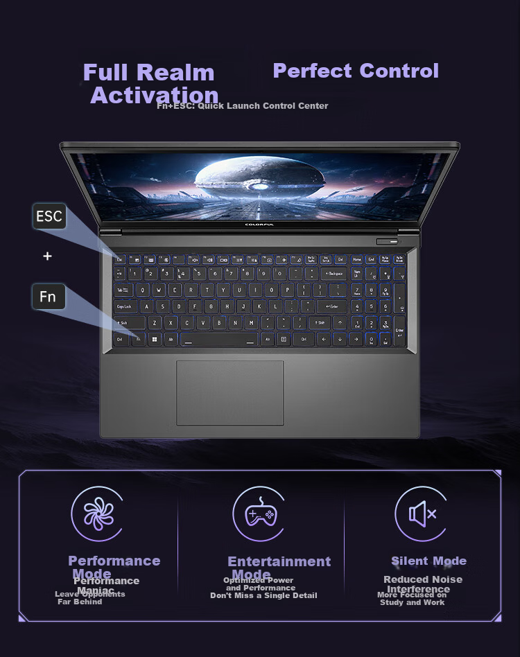 Colorful Hidden Star P16 Pro 13th Gen Intel Core I9 16-Inch Gaming Laptop (I9-13900HX 16GB 1TB RTX5060 180Hz) Refreshed Versio 11