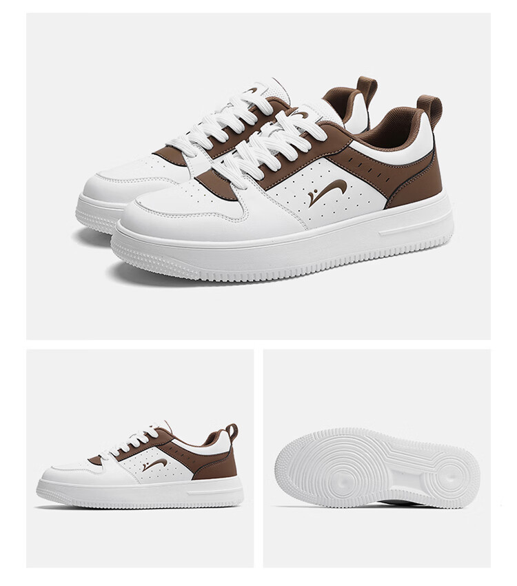 Guirenniao Women's Sneakers New Couple Casual Shoes Thick Sole Sports Shoes White/Black Size 38 44