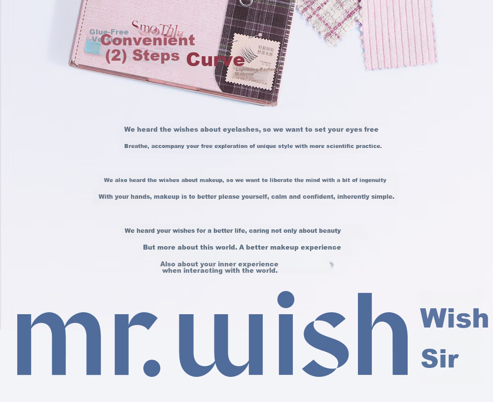 Mr. Wish Self-Adhesive Glue-Free Segment Natural Soft False Eyelashes Oxygen Lashes 2025 New Model 24
