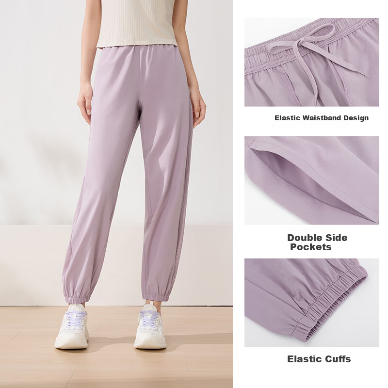 361° Women's Sports Pants Spring Summer New Quick-Dry Casual Loose Jogger Pants 662614707-5