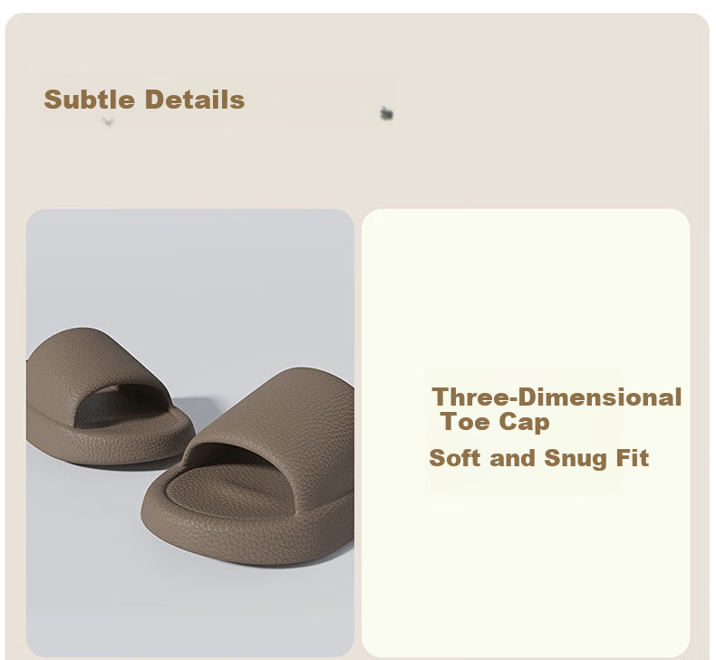 Ganmai Men's Summer Indoor Home Bathroom Non-Slip Thick Sole Slippers, Dark Brown, Size 42-43 4