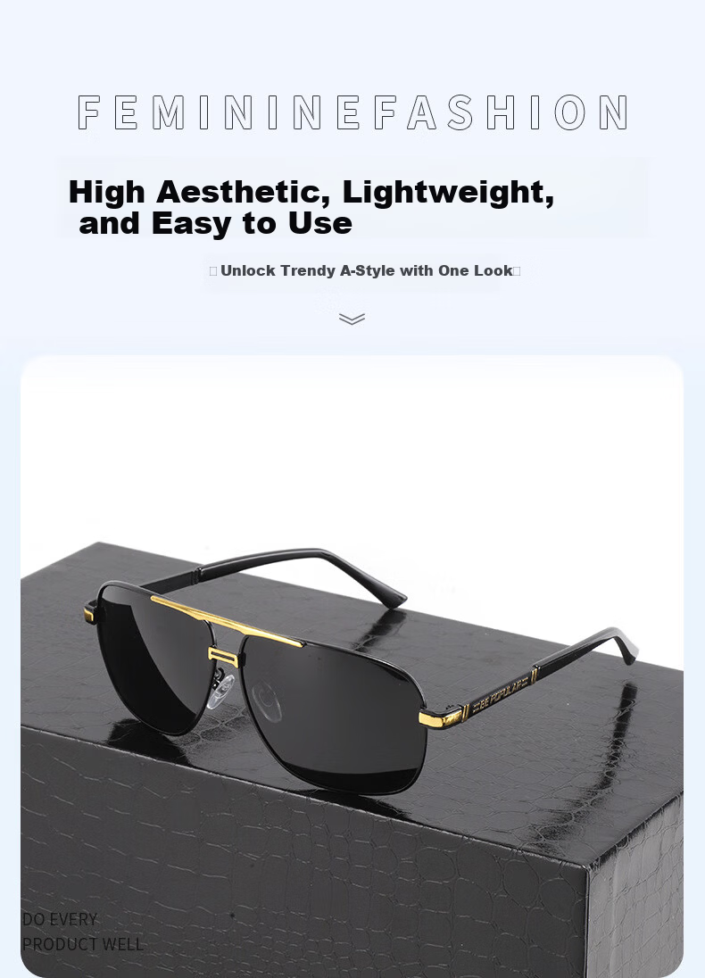 Feidler Polarized Day and Night Sunglasses for Men UV Protection Driving Fishing Glasses 4
