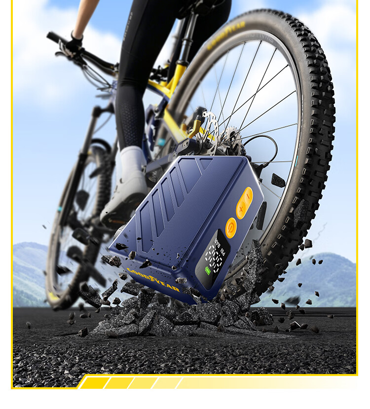 Goodyear Bicycle Pump Electric High-Pressure Portable Wireless Inflator for Road Bikes 20