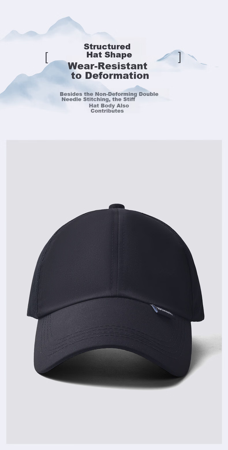 Septwolves Men's Baseball Cap New Quick-Dry Sun Protection Breathable Adjustable Casual Duckbill Hat 9