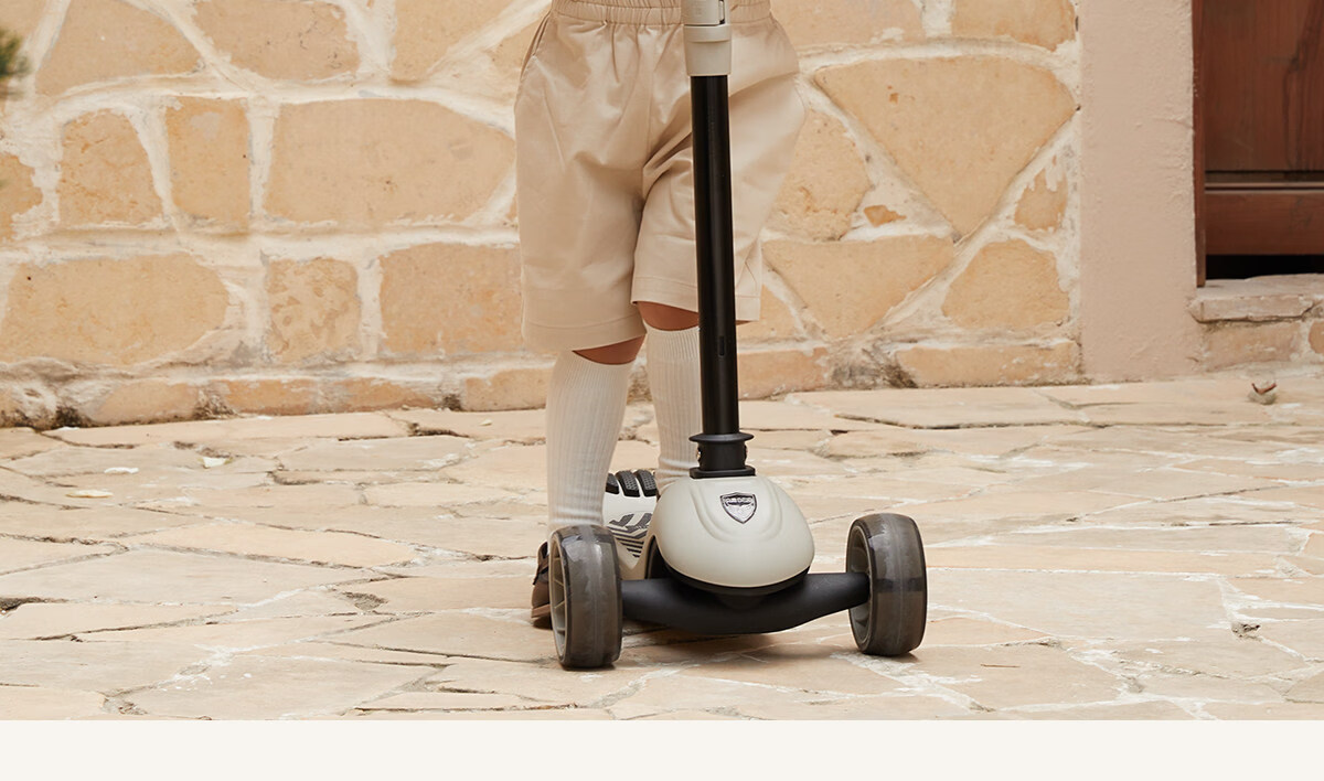 BEIESTATE Supreme 2-in-1 Scooter for Kids Ages 1-3-6, Foldable and Detachable Birthday Gift, Mica Gray 17