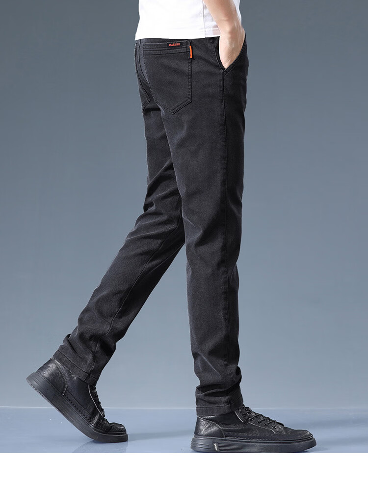 TUCANO Men's Casual Pants Spring Summer Business Loose Straight Trendy Versatile Long Pants Black 32 8