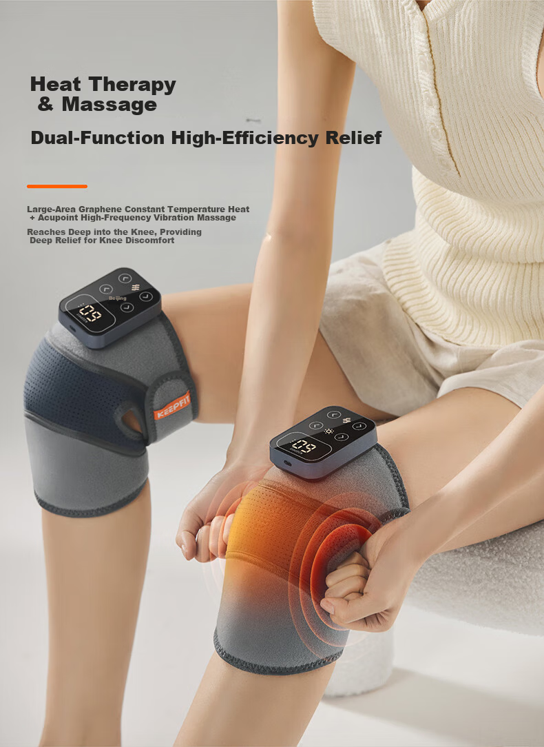Keepfit 5th Generation Knee Heat Therapy Moxibustion Massage Device, Leg Massager, Knee Care for Pain Relief from Synovitis And Joint Pain, Warmth, Mid-Autumn Festival Gift for Parents And Elders, Practical K13 6