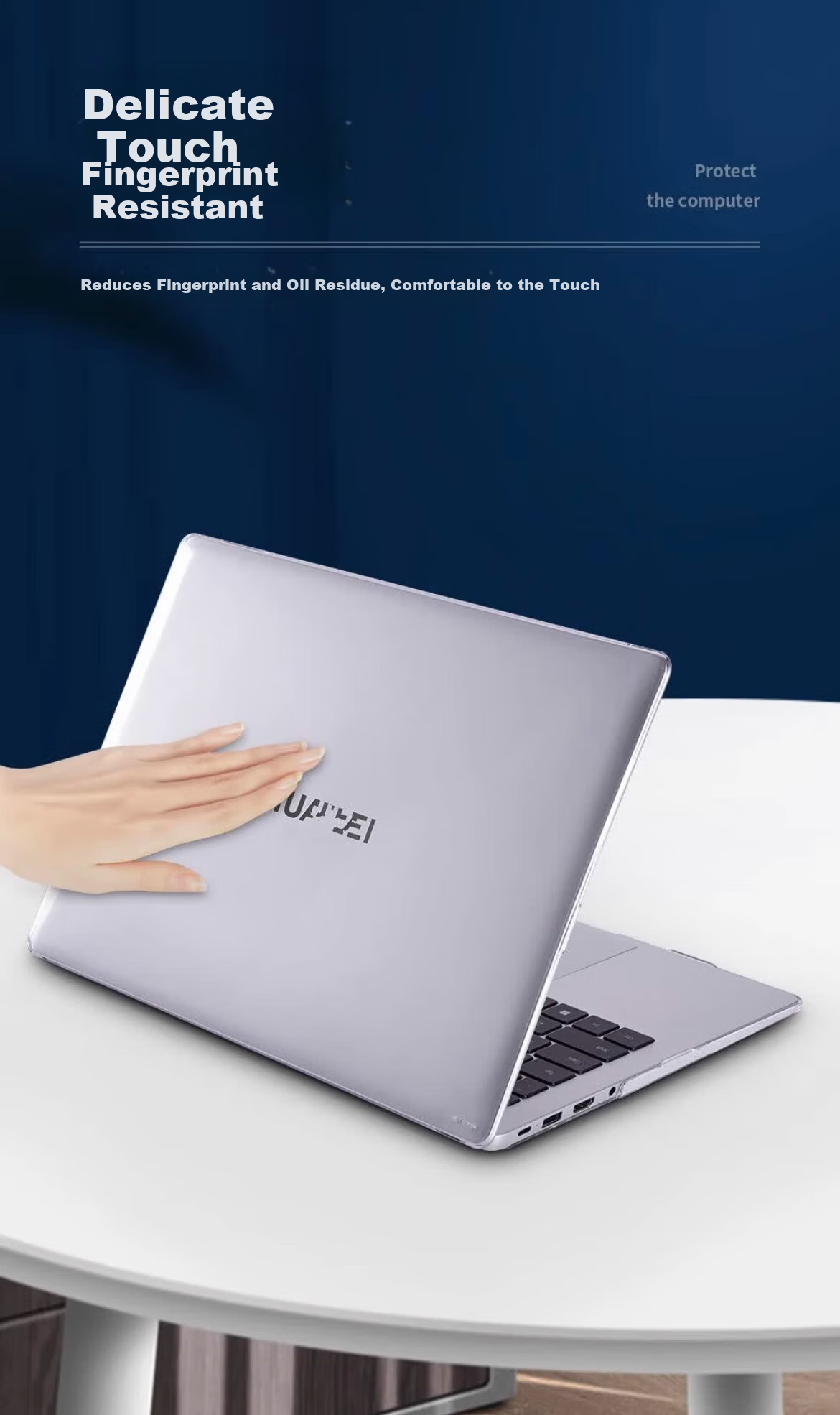Aigo Ultra-Thin Silicone Soft Case Protective Cover for 2024 Huawei MateBook 14 Laptop Shockproof Shell 5