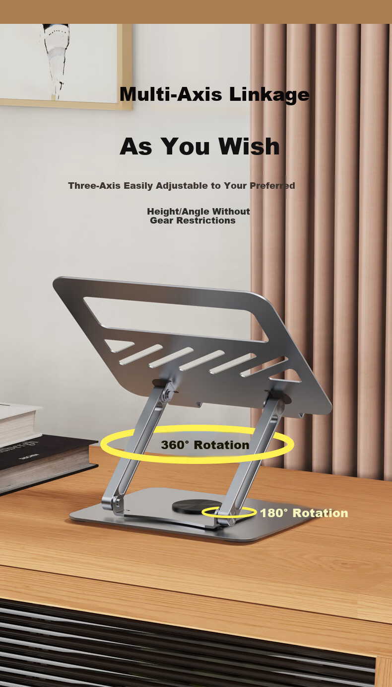 Lenovo Invests in Brand Yinengzhe Portable Stand, Desktop Stable Non-Shaking Multi-Position Adjustable Height Cooling Stand Suitable for Lenovo Legion Computer Stand 8
