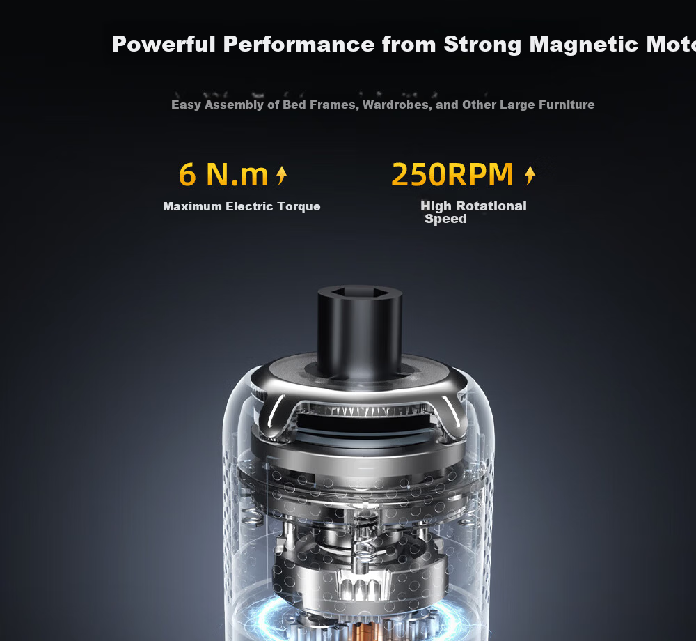 Fanttik S2 Pro Straight Handle Electric Screwdriver Multifunctional 7-Speed Adjustable Household Furniture Assembly Screwdriver 9