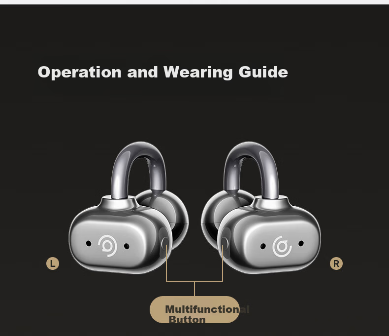 Aigo True Bone Conduction Clip-On Bluetooth Kids Earphones IP68 Waterproof Open-Ear Wireless Sports Noise-Cancelling Headset GS10 Purple 16