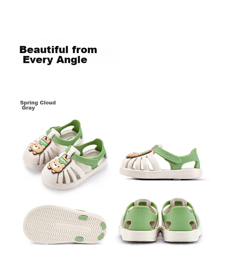 Cheerful Mario 2026 New Kids Open-Toe Sandals Girls Summer Breathable Baby Toddler Bath Shoes Boys 1-3 Years Beach Sandals 7